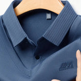 [PAGUE 2 LEVE 4] Camisa Polo Casual Makland em Malha de Seda Gelo e Poliéster