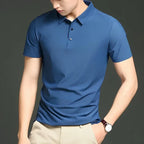 [PAGUE 2 LEVE 4] Camisas Sociais de Seda Gelo Mercure + BRINDES: 3 Bermudas, Relógio e Óculos